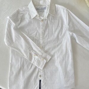 Zara White Button Down Shirt Classic Style